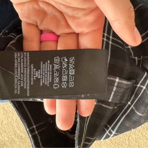 Killstar Women's Pants Dead Resistance Ash Tartan Skinny Jeans - Picture 10 of 10